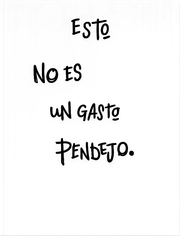 Portada de Esto no es un gasto pendejo